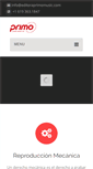 Mobile Screenshot of editoraprimomusic.com